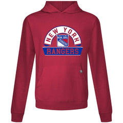 NHL New York Rangers Levelwear Relay Banner Arch Pullover Hoodie - Red
