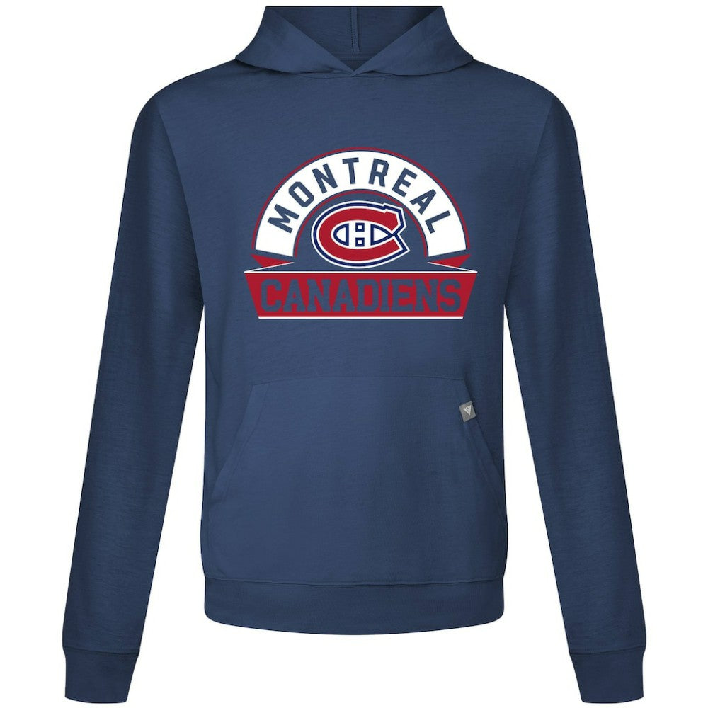NHL Montreal Canadiens Levelwear Relay Banner Arch Pullover Hoodie - Navy
