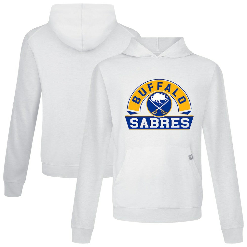 NHL Buffalo Sabres Levelwear Relay Banner Arch Pullover Hoodie - White