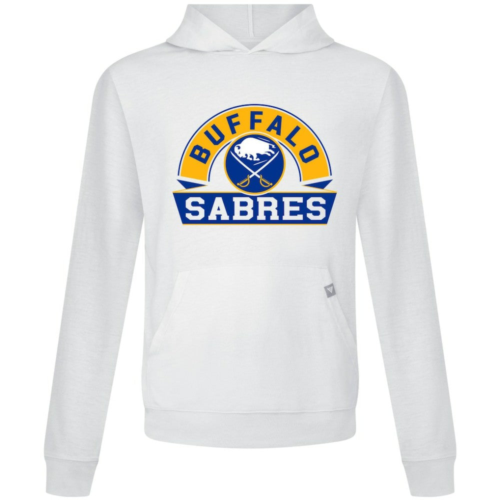 NHL Buffalo Sabres Levelwear Relay Banner Arch Pullover Hoodie - White