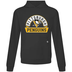 NHL Pittsburgh Penguins Levelwear Relay Banner Arch Pullover Hoodie - Black