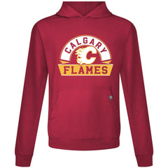 NHL Calgary Flames Levelwear Relay Banner Arch Pullover Hoodie - Red