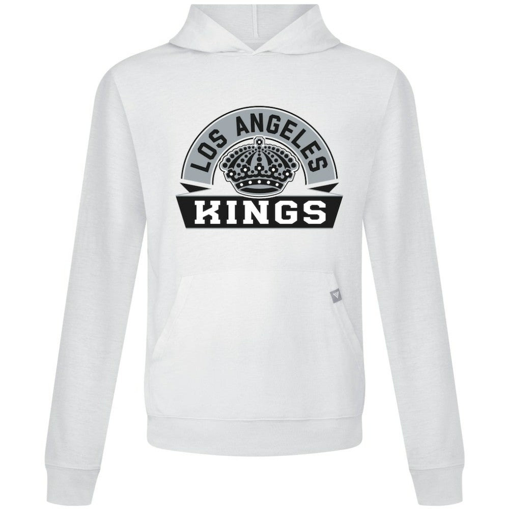 NHL Los Angeles Kings Levelwear Relay Banner Arch Pullover Hoodie - White