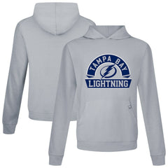 NHL Tampa Bay Lightning Levelwear Relay Banner Arch Pullover Hoodie - Gray