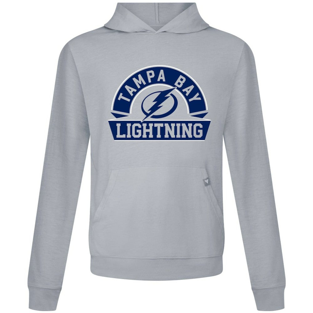 NHL Tampa Bay Lightning Levelwear Relay Banner Arch Pullover Hoodie - Gray