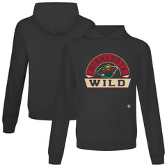 NHL Minnesota Wild Levelwear Relay Banner Arch Pullover Hoodie - Black