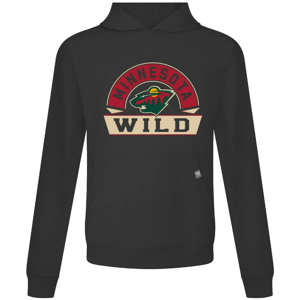NHL Minnesota Wild Levelwear Relay Banner Arch Pullover Hoodie - Black