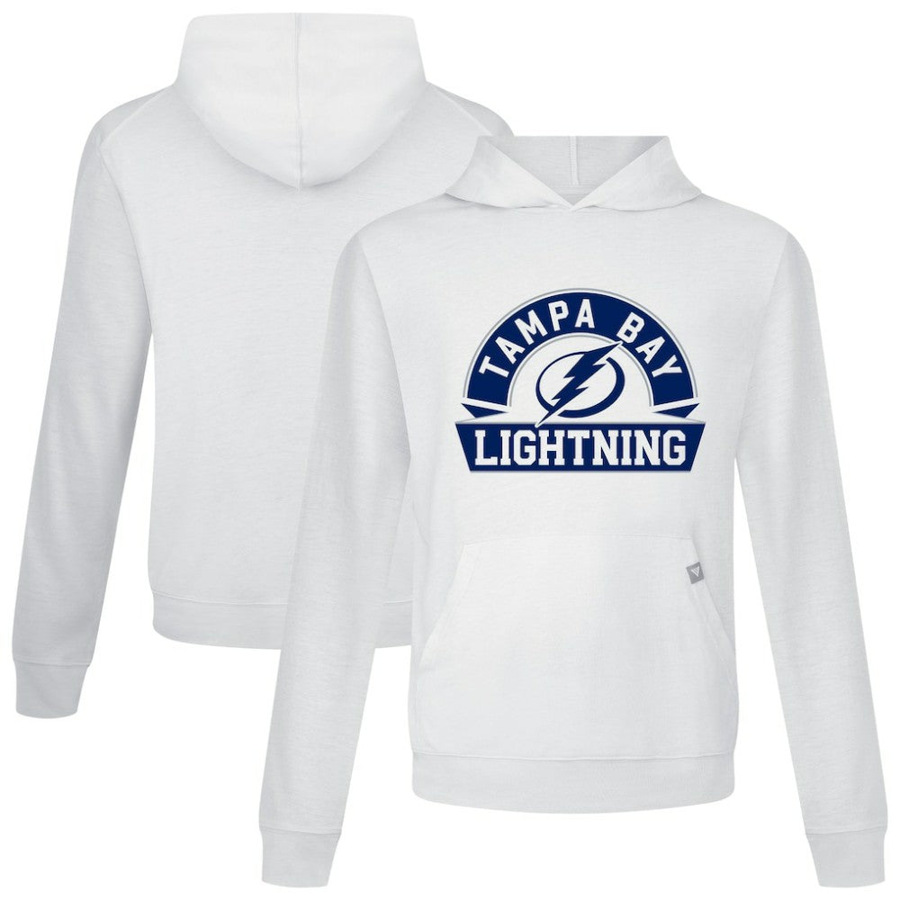 NHL Tampa Bay Lightning Levelwear Relay Banner Arch Pullover Hoodie - White