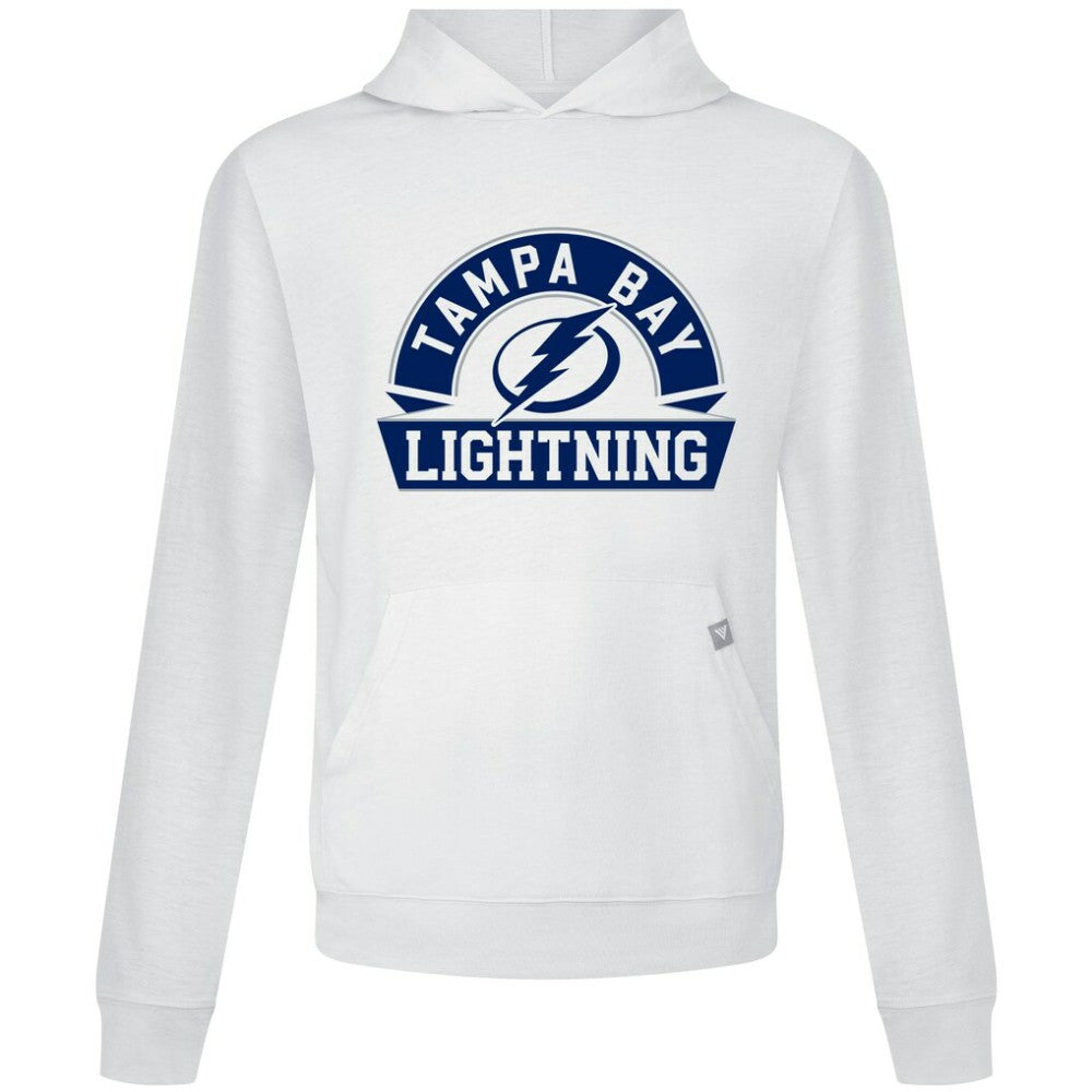 NHL Tampa Bay Lightning Levelwear Relay Banner Arch Pullover Hoodie - White