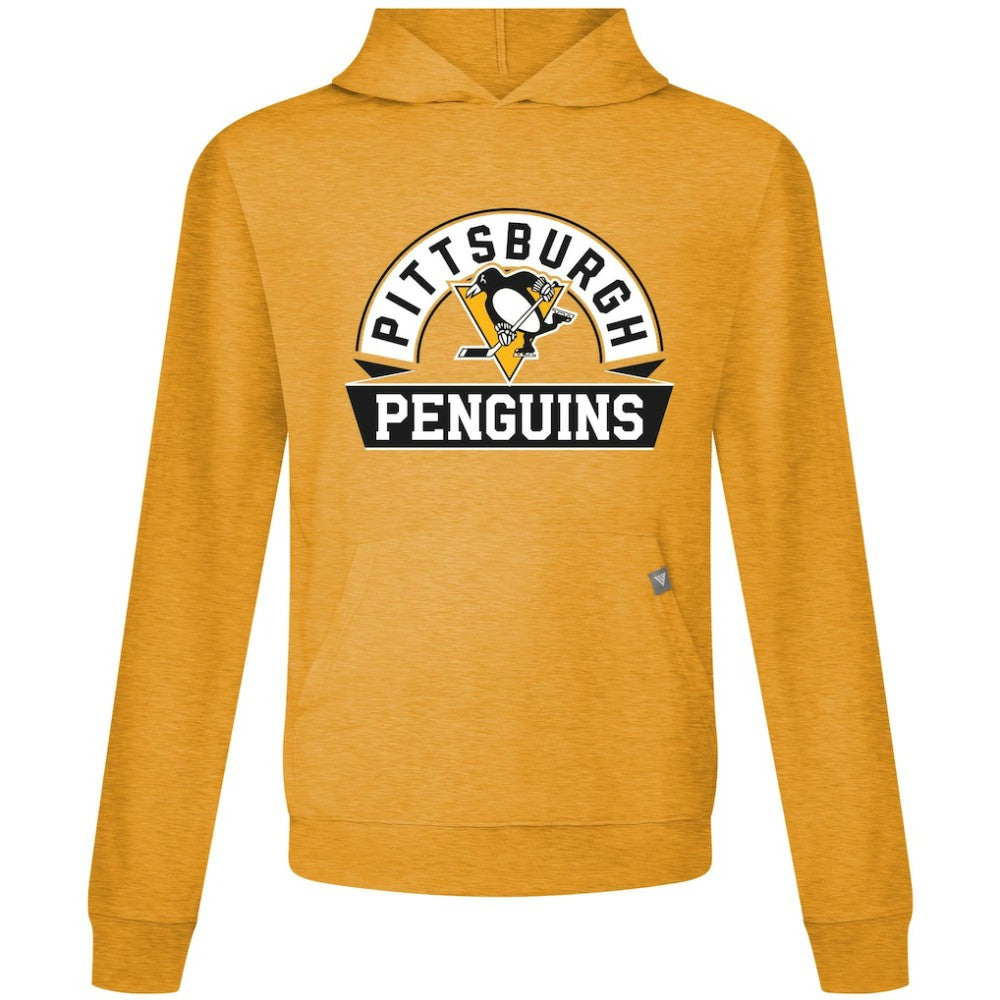 NHL Pittsburgh Penguins Levelwear Relay Banner Arch Pullover Hoodie - Gold