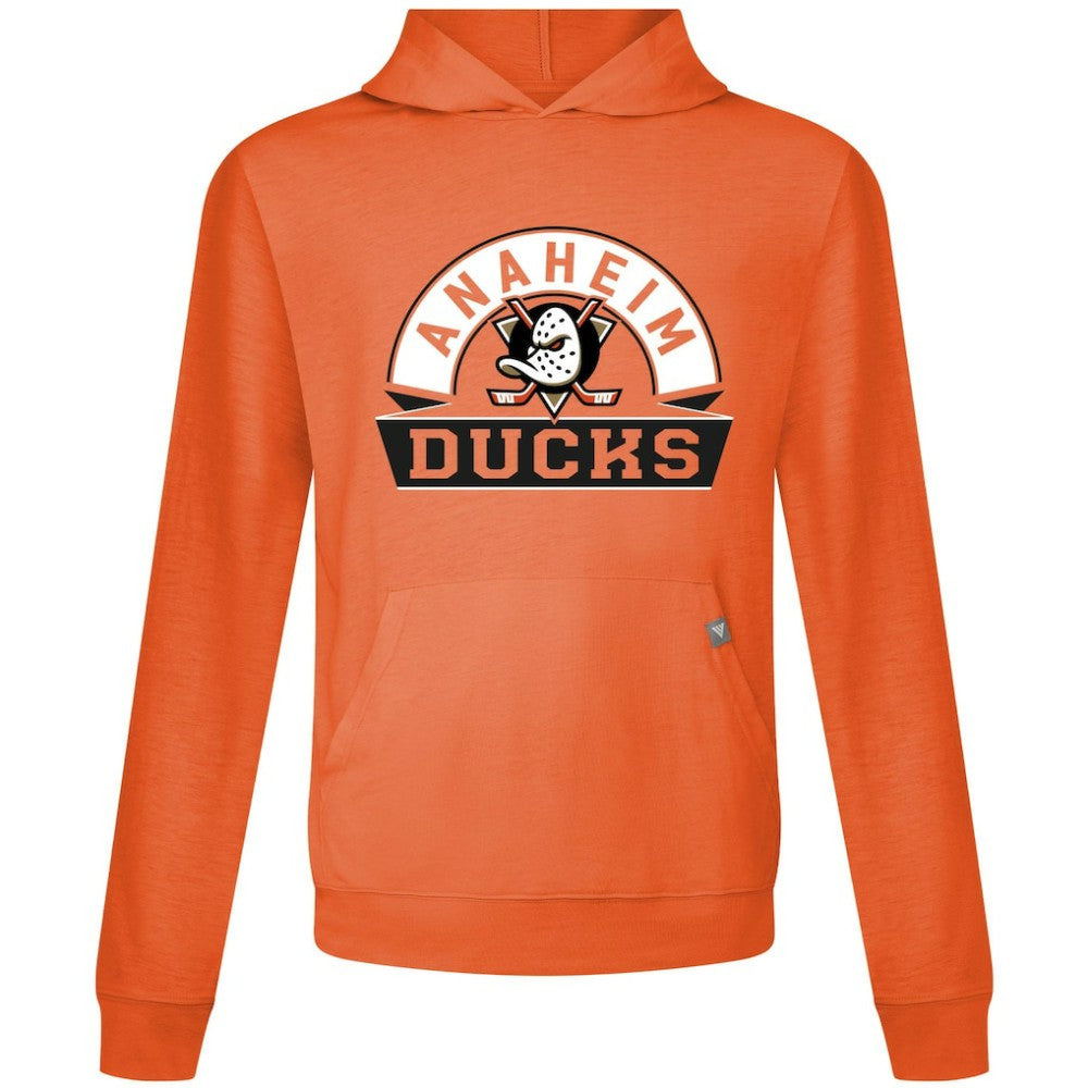 NHL Anaheim Ducks Levelwear Relay Banner Arch Pullover Hoodie - Orange