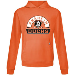 NHL Anaheim Ducks Levelwear Relay Banner Arch Pullover Hoodie - Orange