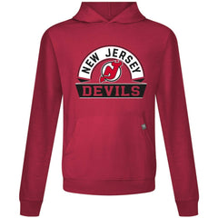 NHL New Jersey Devils Levelwear Relay Banner Arch Pullover Hoodie - Red