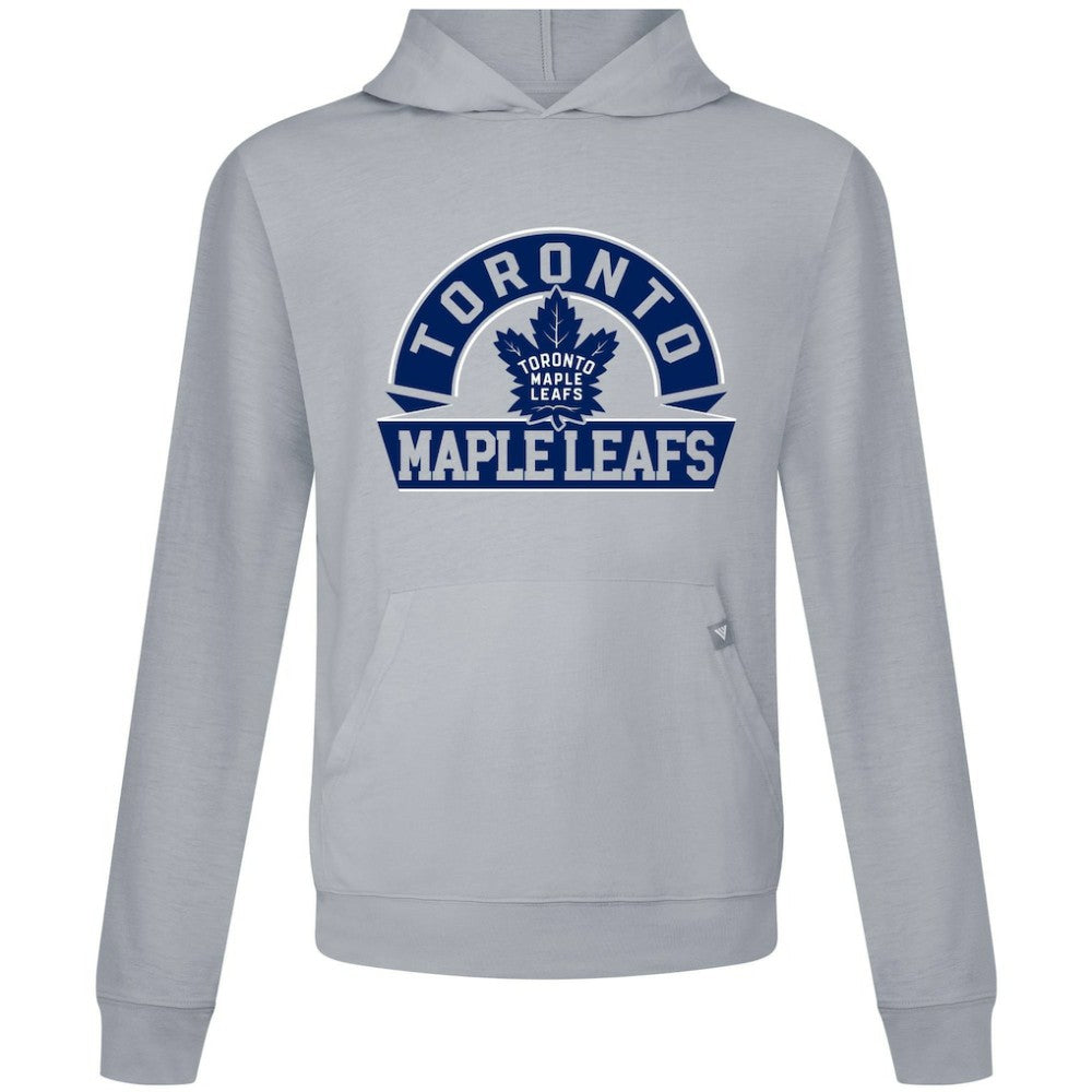 NHL Toronto Maple Leafs Levelwear Relay Banner Arch Pullover Hoodie - Gray