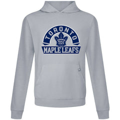 NHL Toronto Maple Leafs Levelwear Relay Banner Arch Pullover Hoodie - Gray