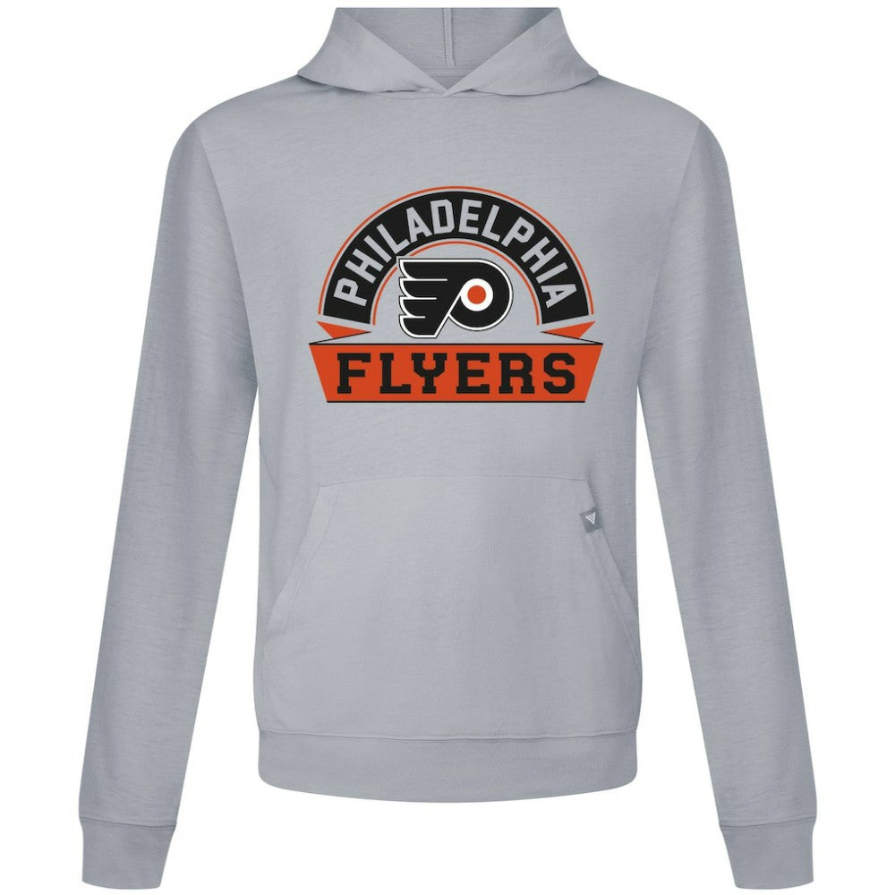 NHL Philadelphia Flyers Levelwear Relay Banner Arch Pullover Hoodie - Gray