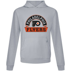 NHL Philadelphia Flyers Levelwear Relay Banner Arch Pullover Hoodie - Gray