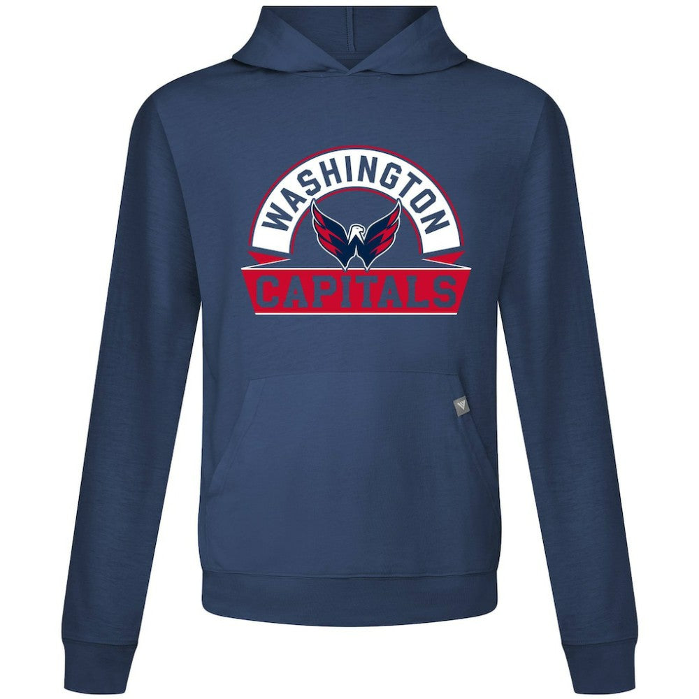 NHL Washington Capitals Levelwear Relay Banner Arch Pullover Hoodie - Navy