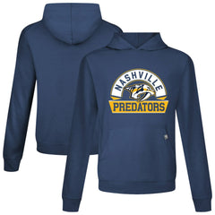 NHL Nashville Predators Levelwear Relay Banner Arch Pullover Hoodie - Navy