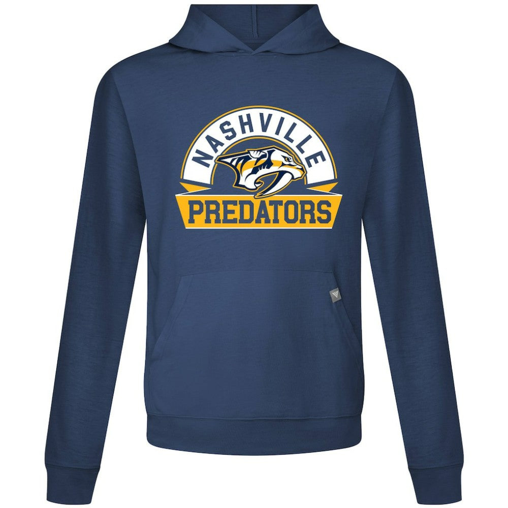 NHL Nashville Predators Levelwear Relay Banner Arch Pullover Hoodie - Navy