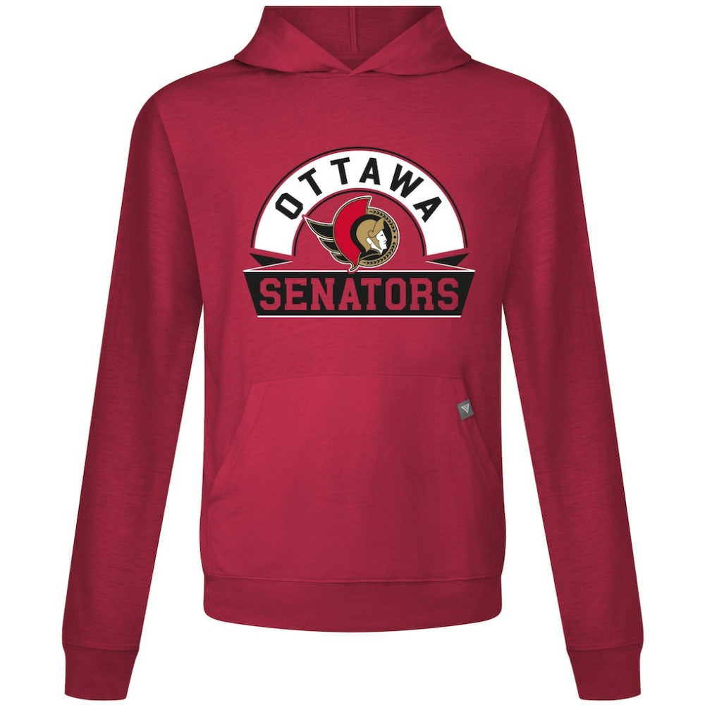 NHL Ottawa Senators Levelwear Relay Banner Arch Pullover Hoodie - Red