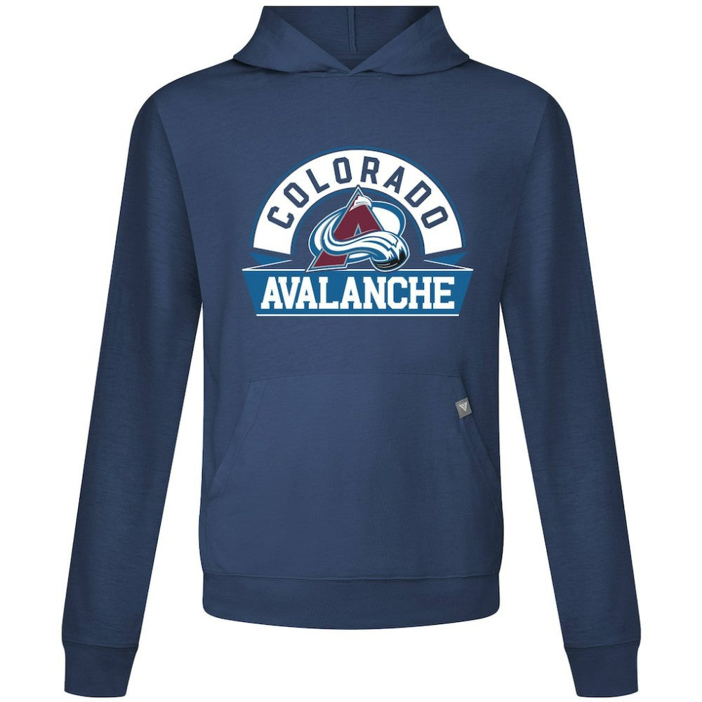 NHL Colorado Avalanche Levelwear Relay Banner Arch Pullover Hoodie - Navy