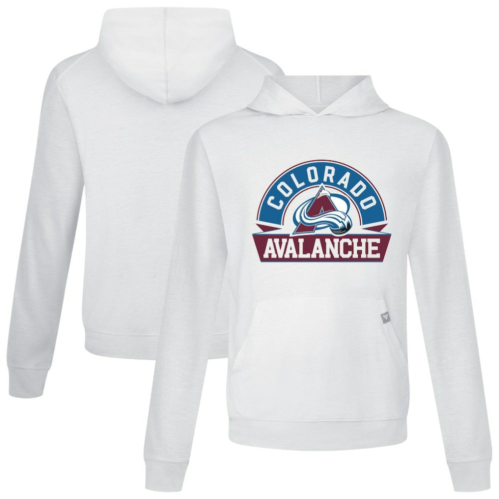 NHL Colorado Avalanche Levelwear Relay Banner Arch Pullover Hoodie - White