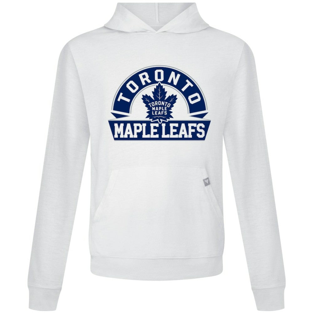 NHL Toronto Maple Leafs Levelwear Relay Banner Arch Pullover Hoodie - White