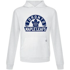 NHL Toronto Maple Leafs Levelwear Relay Banner Arch Pullover Hoodie - White