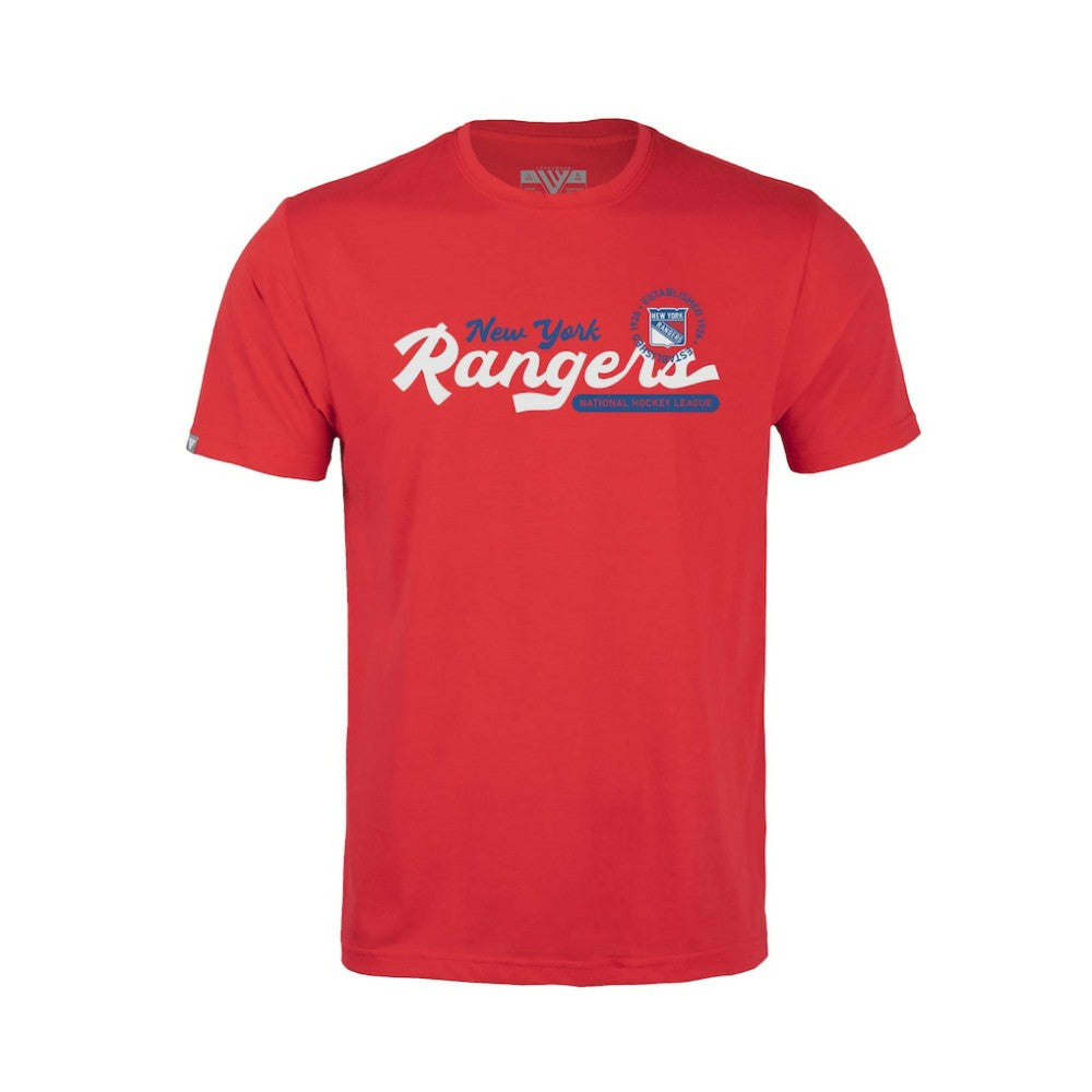 NHL New York Rangers Levelwear Youth Little Richmond Monument T-Shirt - Red