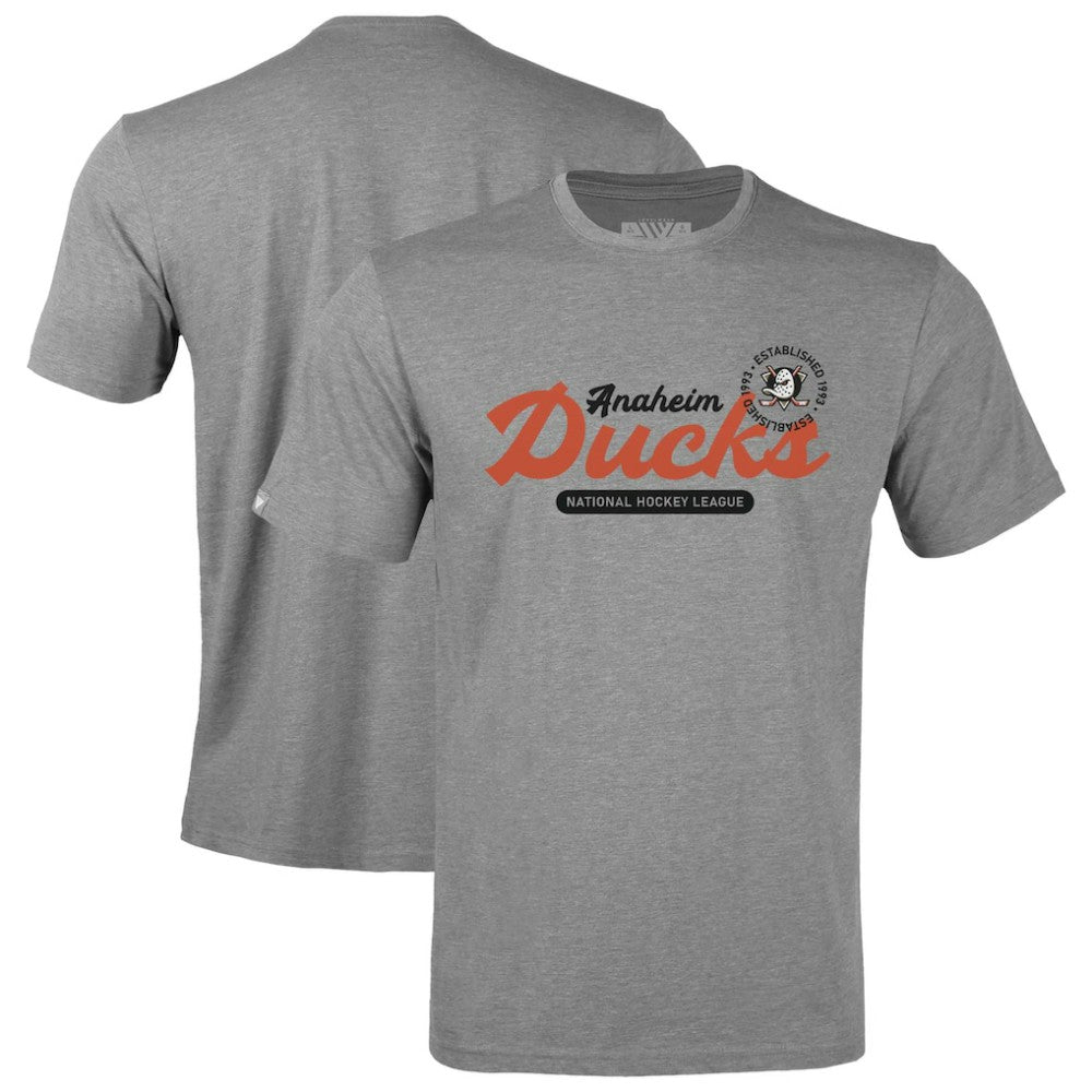 NHL Anaheim Ducks Levelwear Youth Little Richmond Monument T-Shirt - Gray