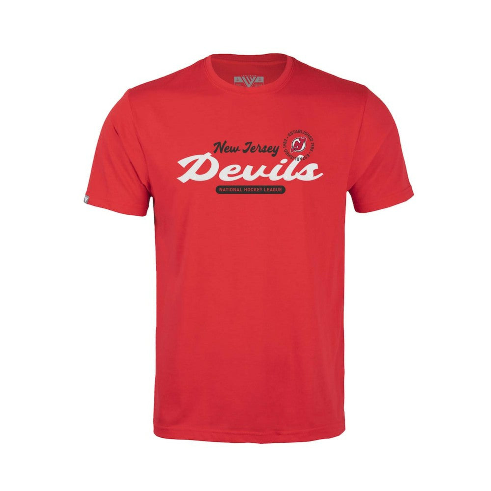 NHL New Jersey Devils Levelwear Youth Little Richmond Monument T-Shirt - Red