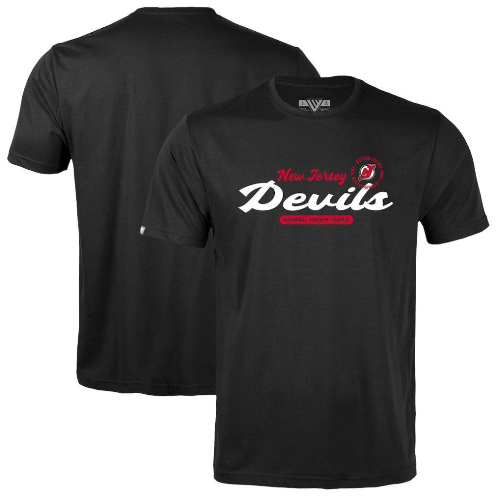 NHL New Jersey Devils Levelwear Youth Little Richmond Monument T-Shirt - Black