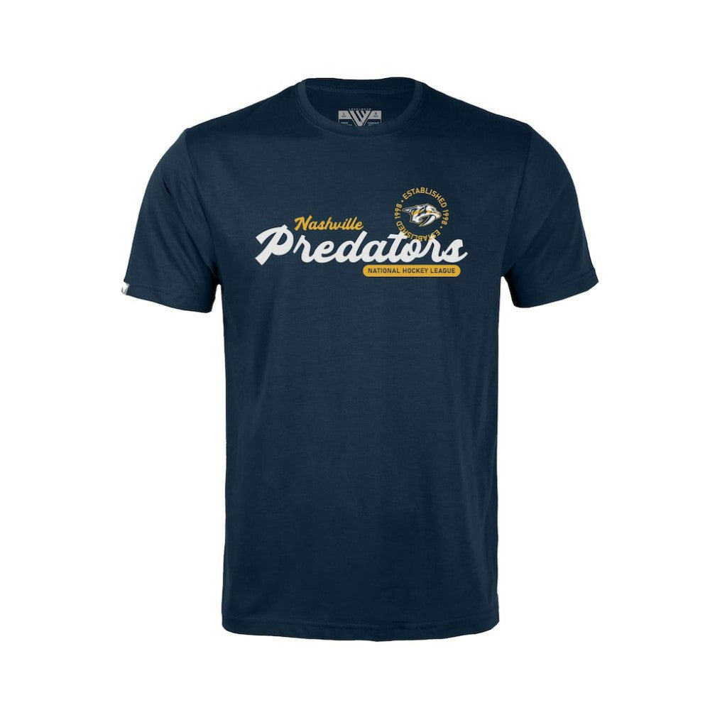 NHL Nashville Predators Levelwear Youth Little Richmond Monument T-Shirt - Navy