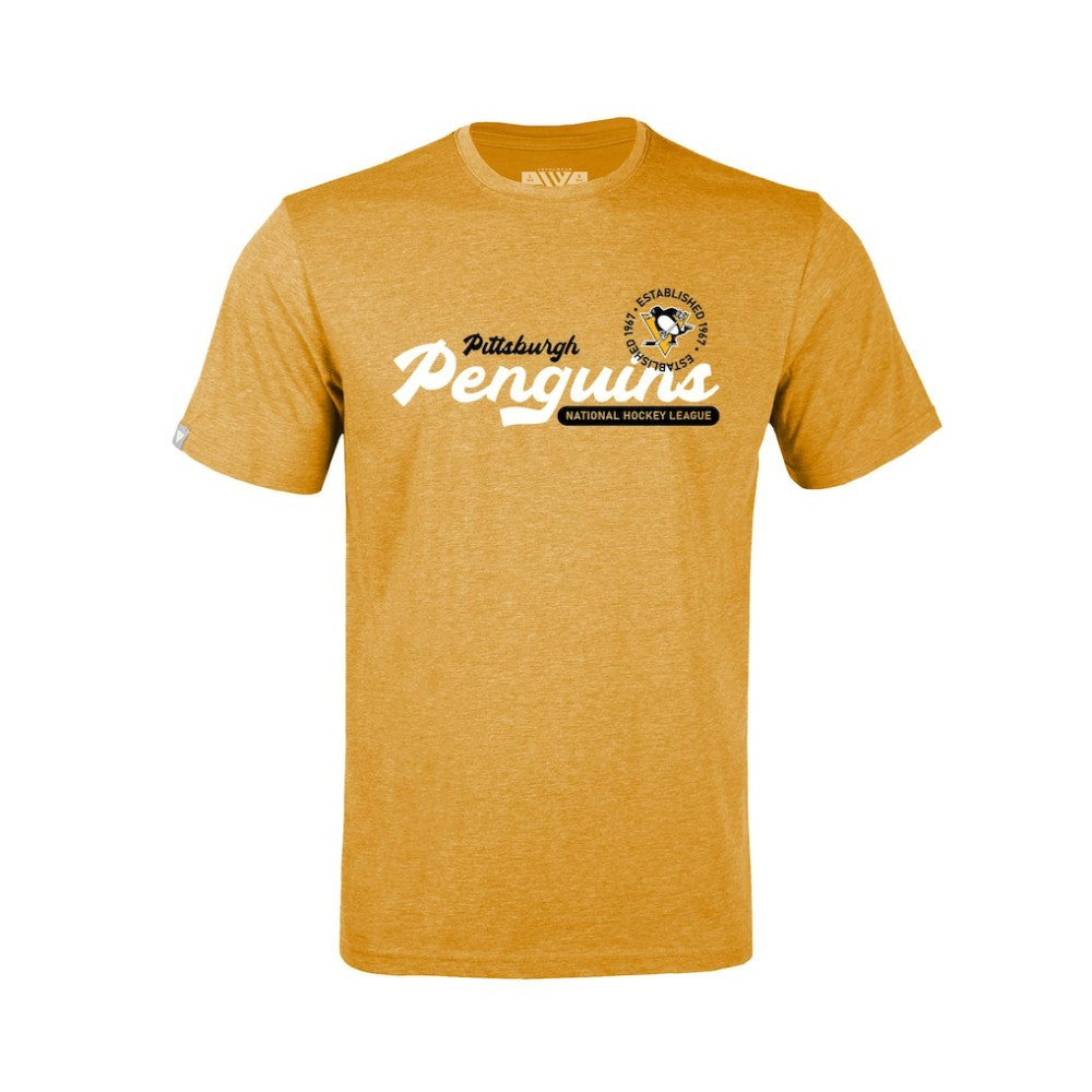 NHL Pittsburgh Penguins Levelwear Youth Little Richmond Monument T-Shirt - Gold