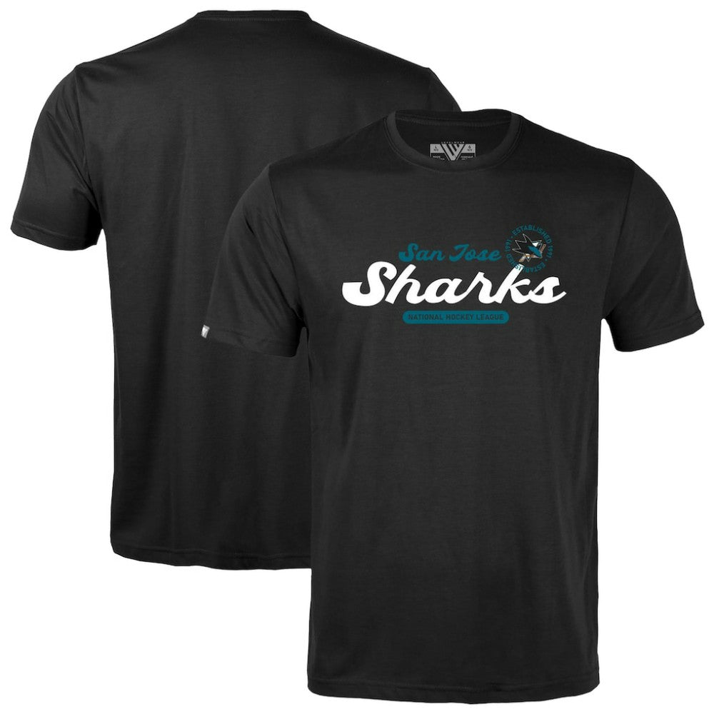 NHL San Jose Sharks Levelwear Youth Little Richmond Monument T-Shirt - Black