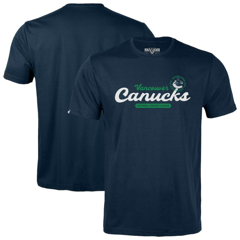 NHL Vancouver Canucks Levelwear Youth Little Richmond Monument T-Shirt - Navy