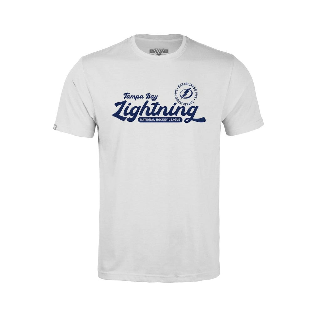 NHL Tampa Bay Lightning Levelwear Youth Little Richmond Monument T-Shirt - White
