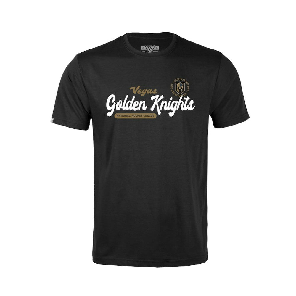 NHL Vegas Golden Knights Levelwear Youth Little Richmond Monument T-Shirt - Black