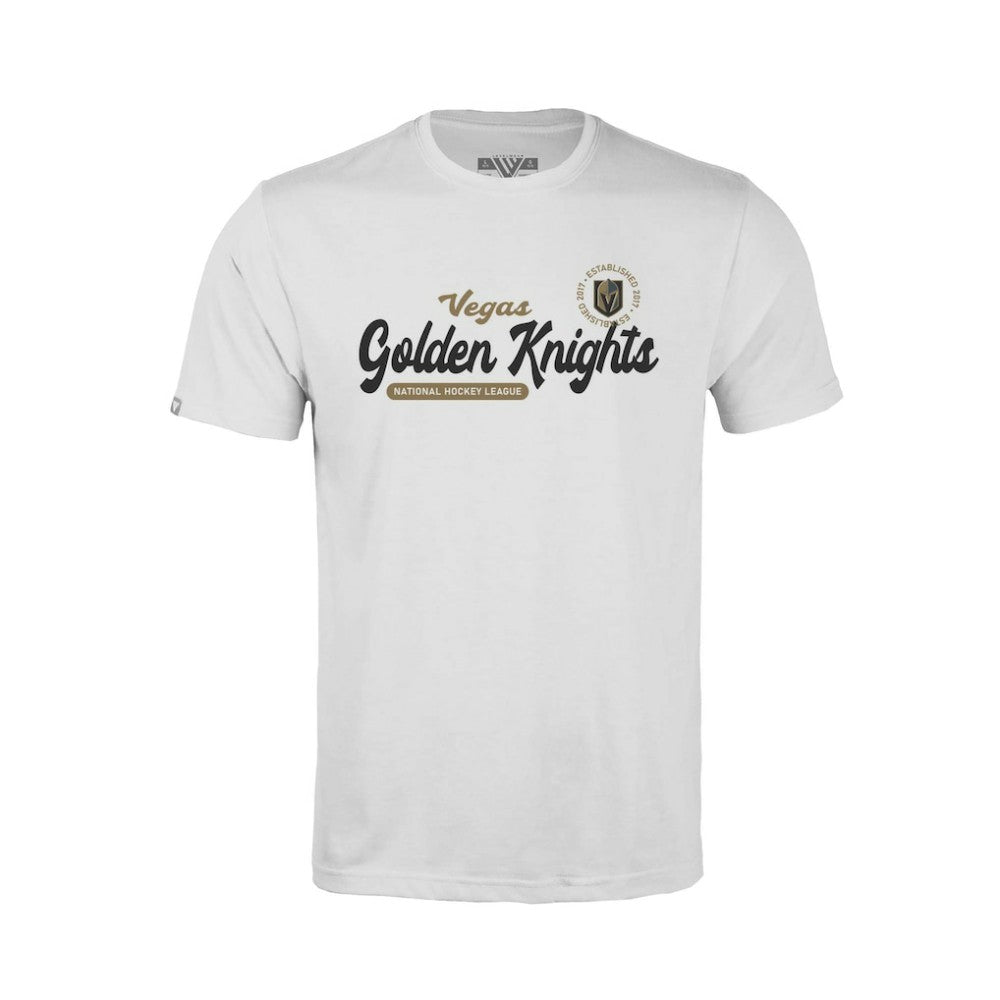 NHL Vegas Golden Knights Levelwear Youth Little Richmond Monument T-Shirt - White