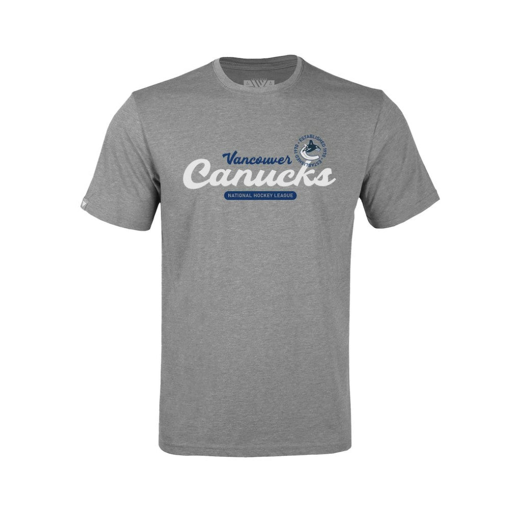 NHL Vancouver Canucks Levelwear Youth Little Richmond Monument T-Shirt - Gray