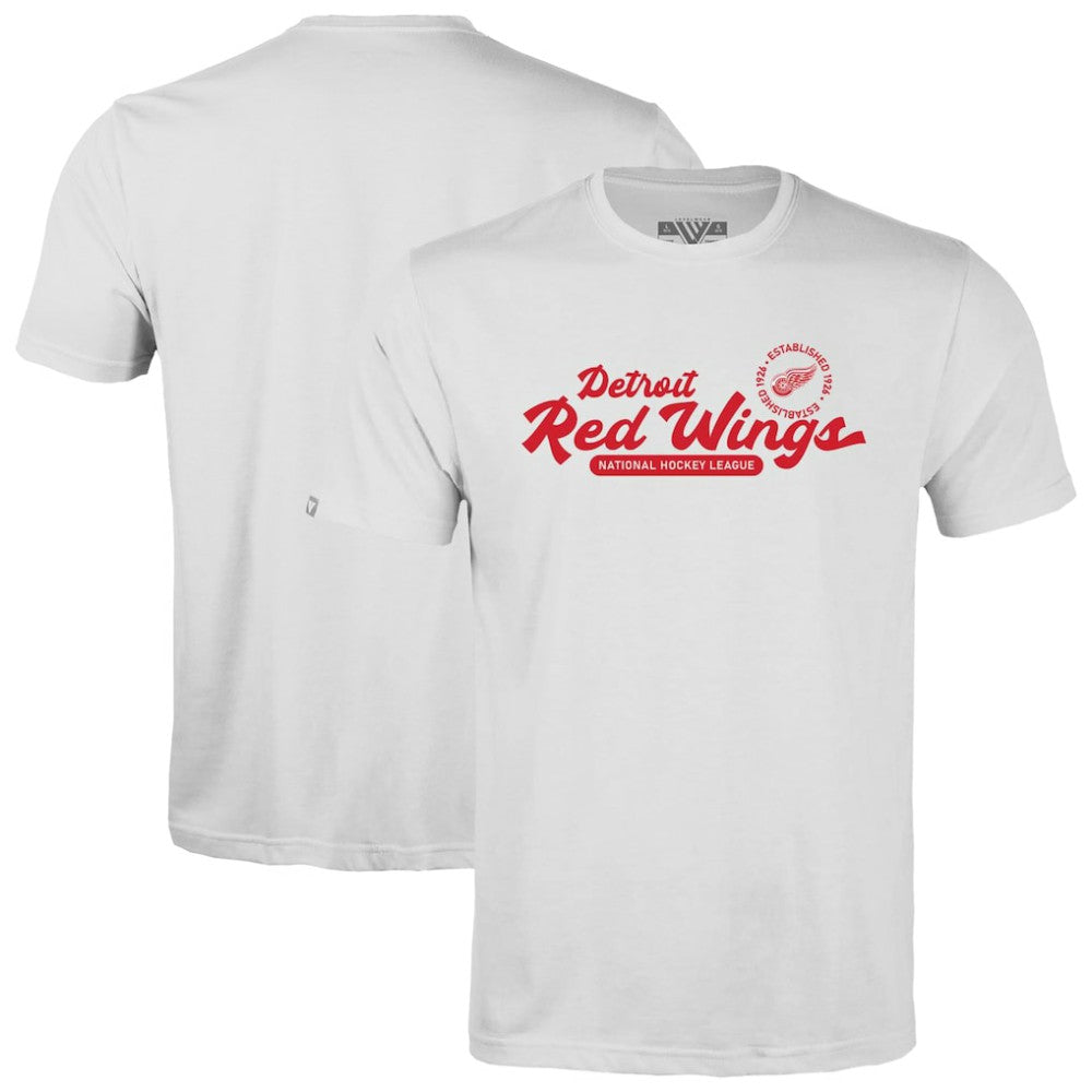 NHL Detroit Red Wings Levelwear Youth Little Richmond Monument T-Shirt - White