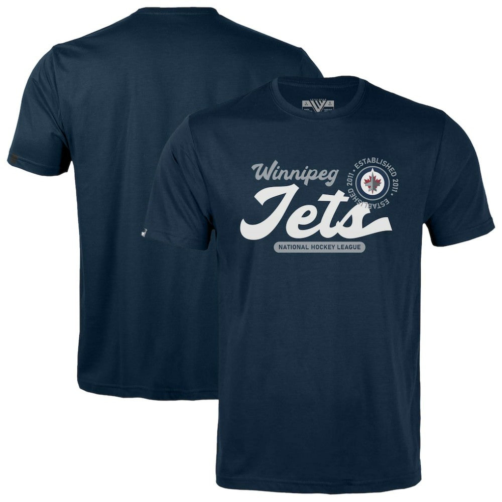 NHL Winnipeg Jets Levelwear Youth Little Richmond Monument T-Shirt - Navy