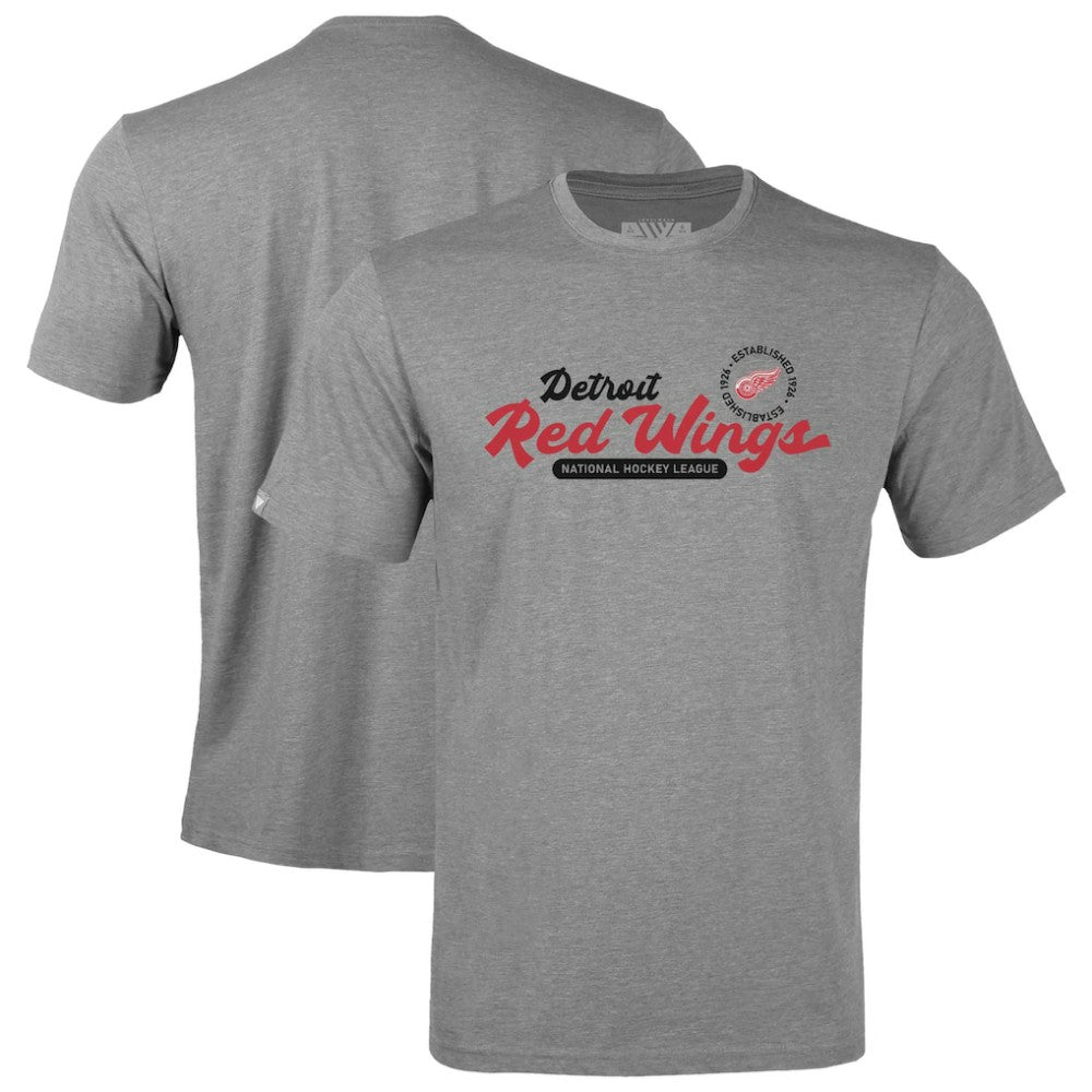 NHL Detroit Red Wings Levelwear Youth Little Richmond Monument T-Shirt - Gray