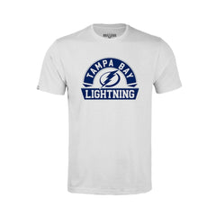 NHL Tampa Bay Lightning Levelwear Youth Little Richmond Banner Arch T-Shirt - White