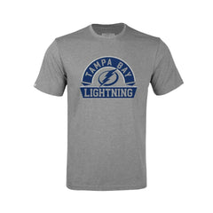 NHL Tampa Bay Lightning Levelwear Youth Little Richmond Banner Arch T-Shirt - Gray