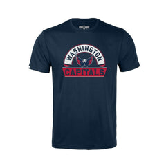 NHL Washington Capitals Levelwear Youth Little Richmond Banner Arch T-Shirt - Navy