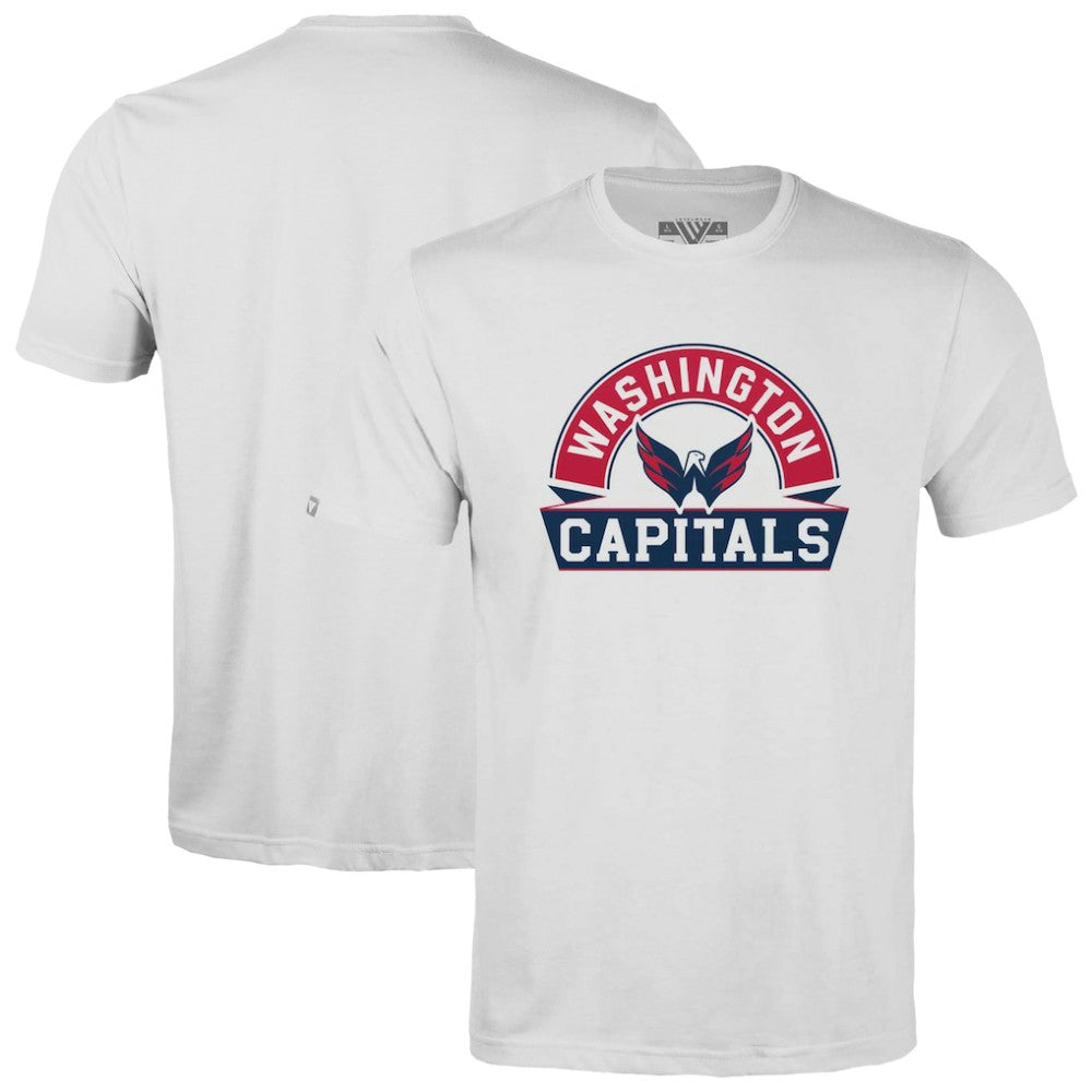 NHL Washington Capitals Levelwear Youth Little Richmond Banner Arch T-Shirt - White
