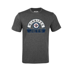 NHL Winnipeg Jets Levelwear Youth Little Richmond Banner Arch T-Shirt - Gray