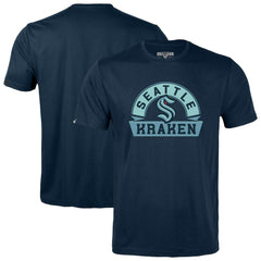 NHL Seattle Kraken Levelwear Youth Little Richmond Banner Arch T-Shirt - Navy